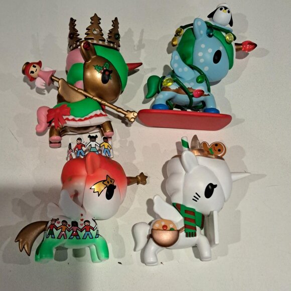 Holiday Unicorno Series 4 Tokidoki World peach sugar cookie snowfall etc - Picture 1 of 4